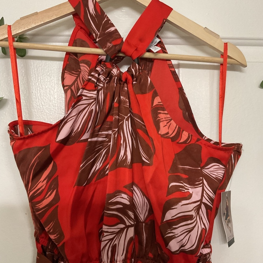 sofia by sofia vergara Red Tropical Halter Maxi Dress - Picture 6 of 12